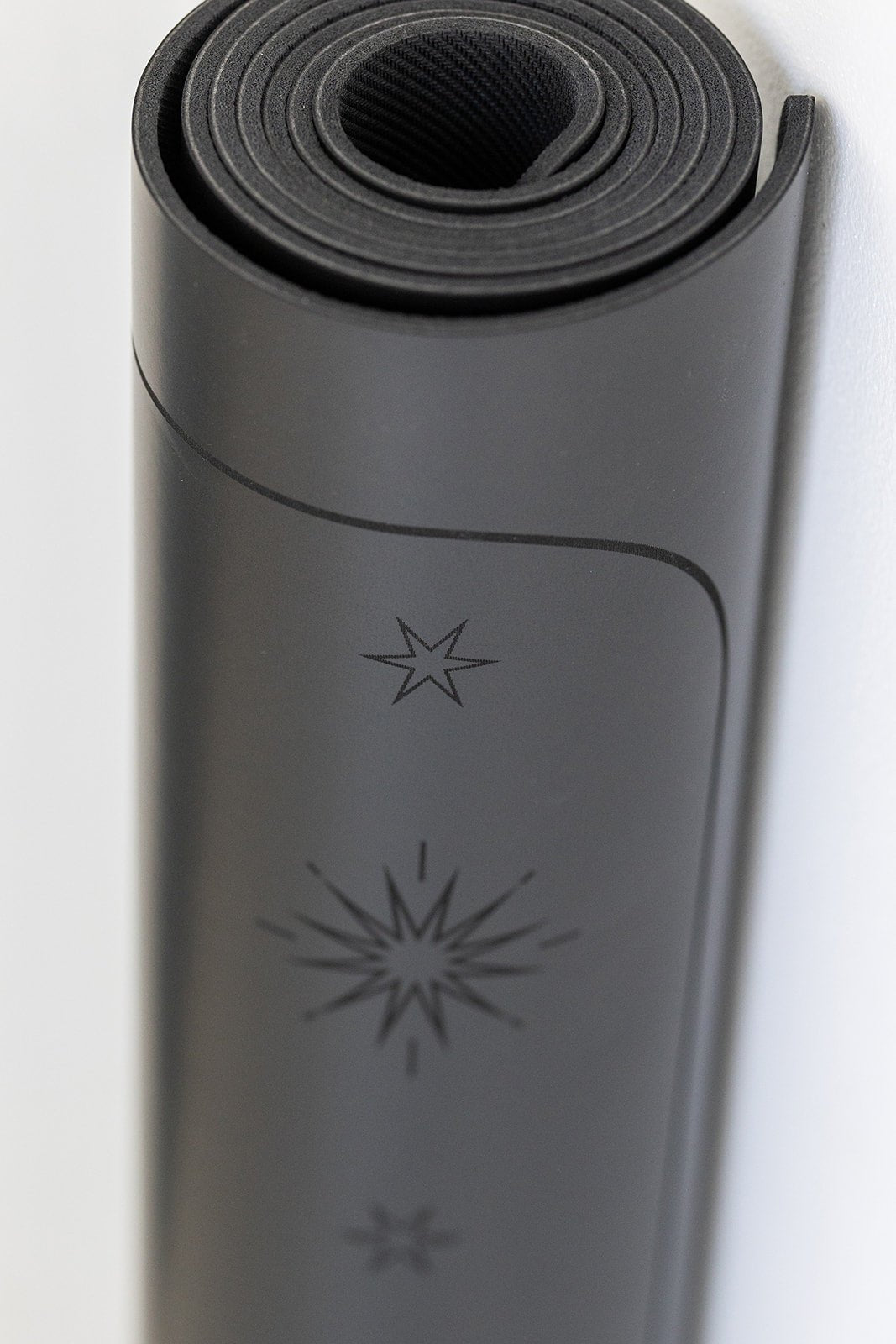 5mm Premium Yoga Mats - Black - Yin Yoga Mats - Printed Yoga Mat