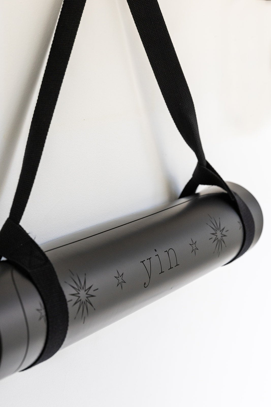 5mm Premium Yoga Mats - Black - Yin Yoga Mats - Printed Yoga Mat