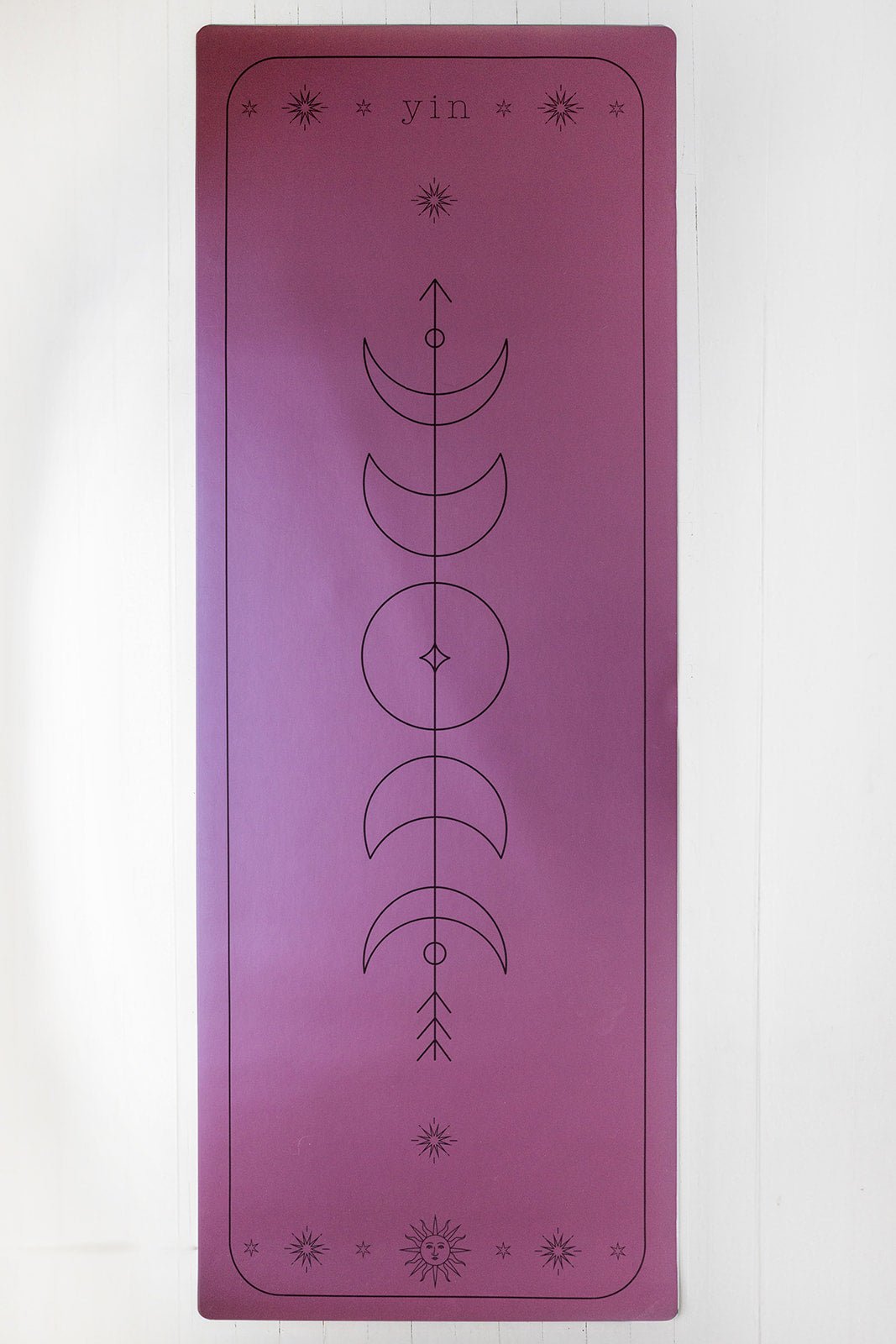 5mm Premium Yoga Mats - Mauve - Yin Yoga Mats - Printed Yoga Mat