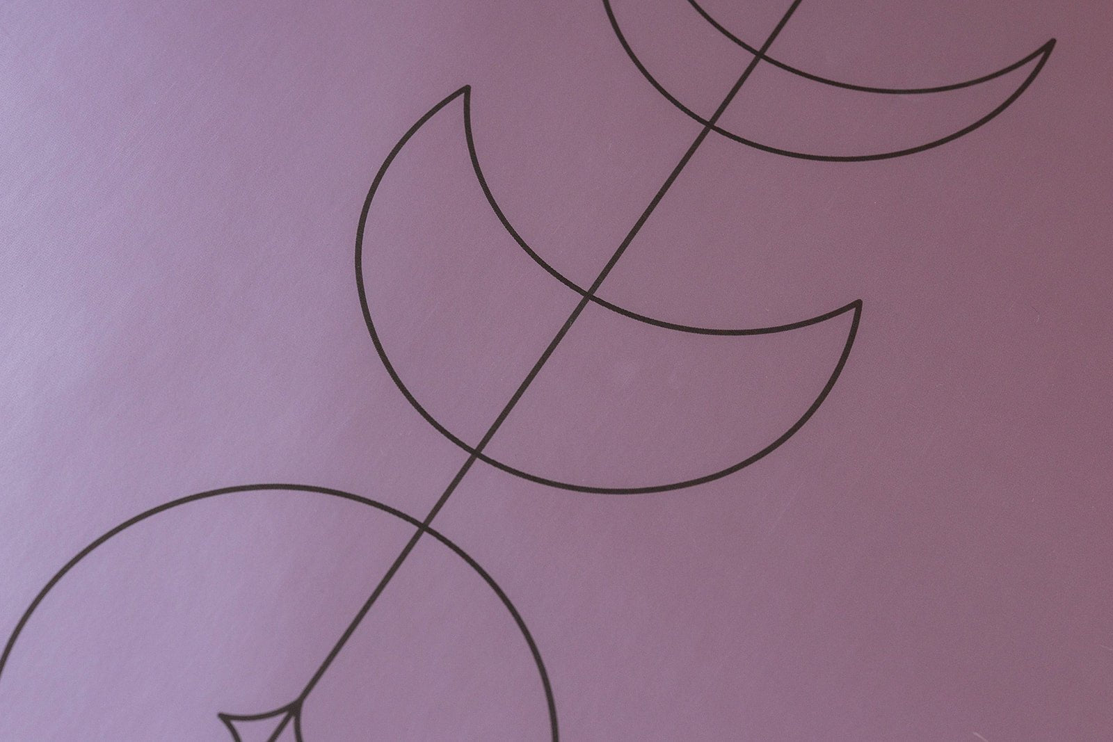 5mm Premium Yoga Mats - Mauve - Yin Yoga Mats - Printed Yoga Mat