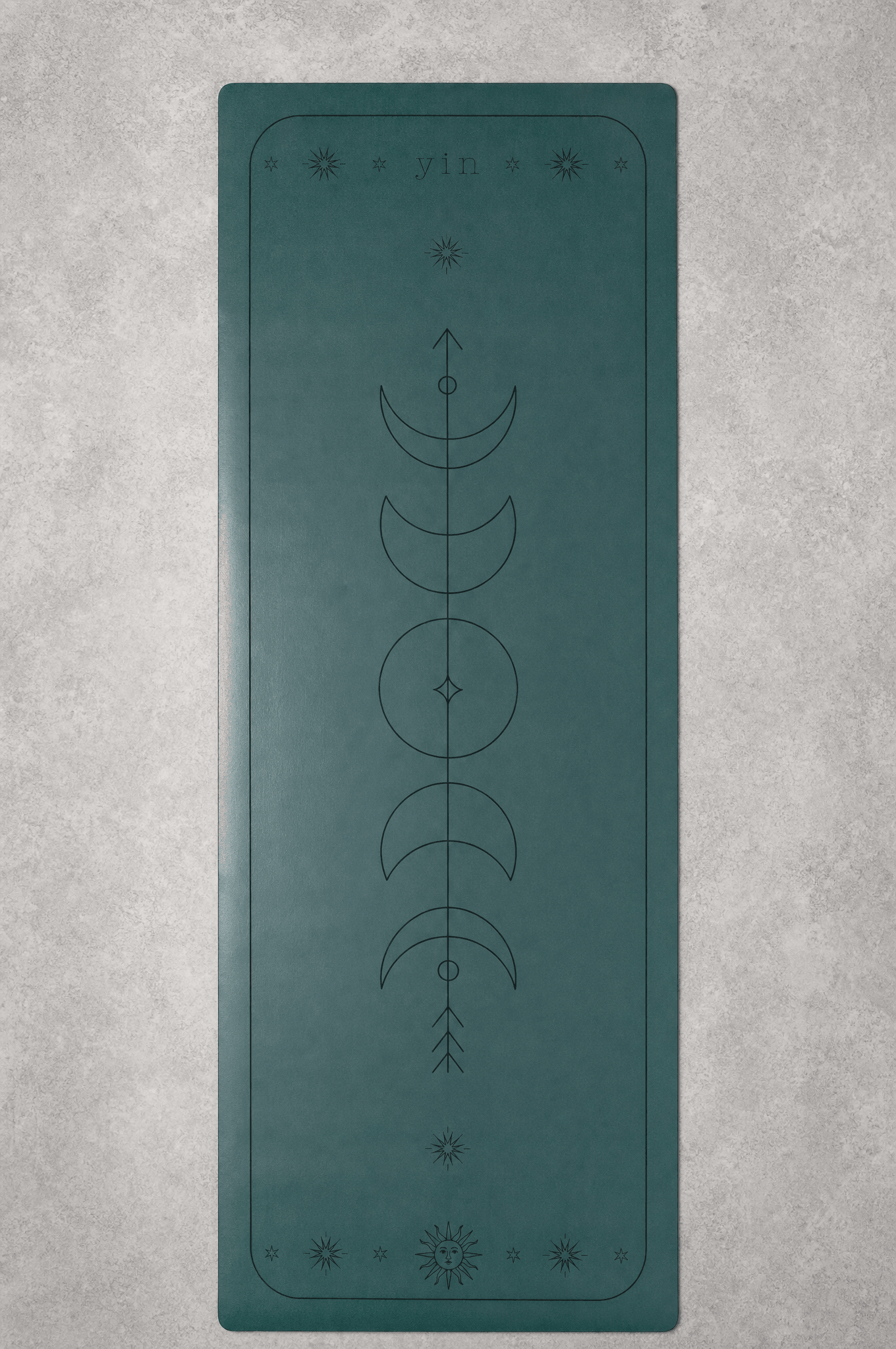 5mm Yoga Mat — Fern Green - Yin Yoga Mats - Printed Yoga Mat