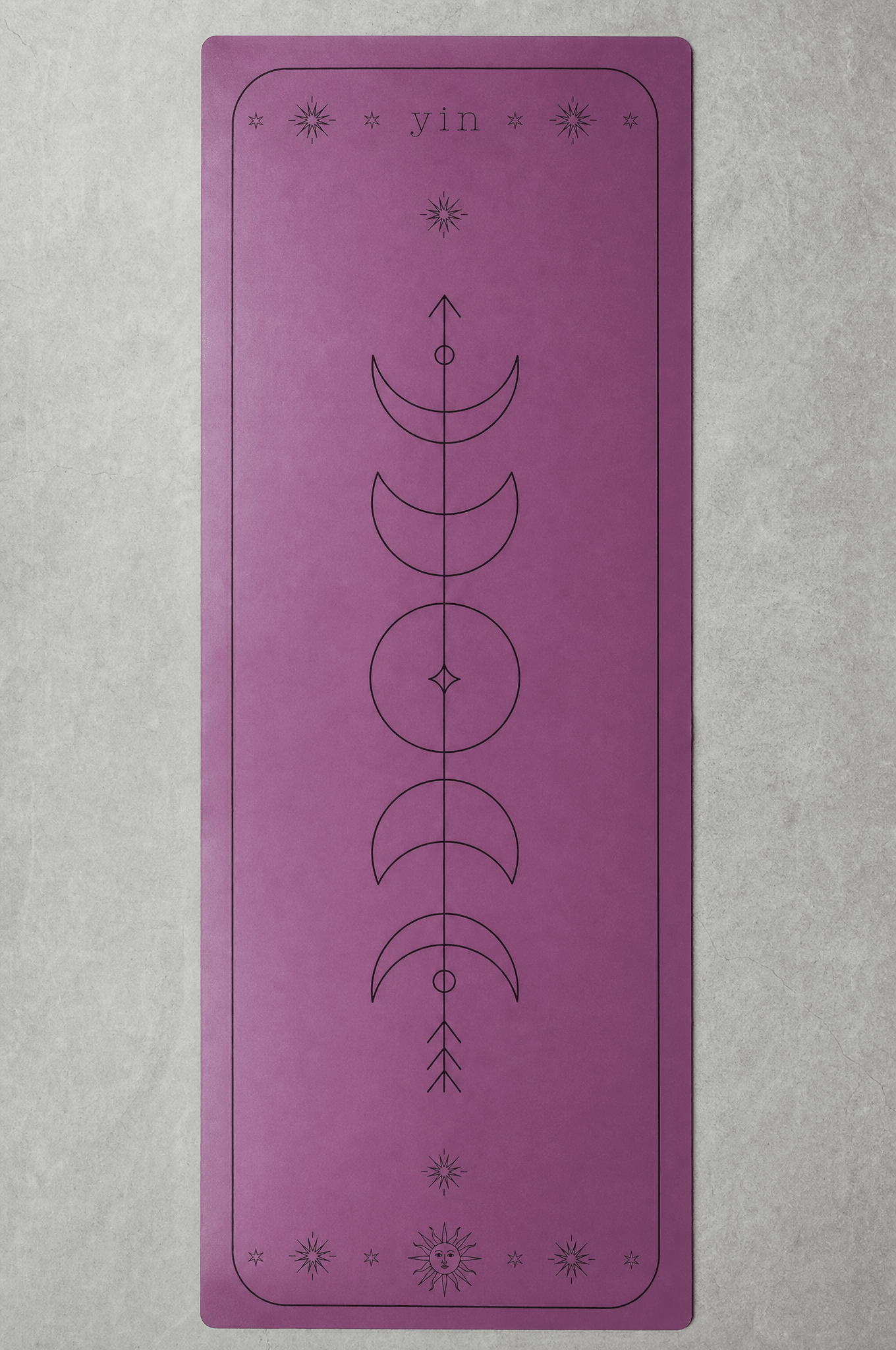 5mm Yoga Mat — Mauve - Yin Yoga Mats - Printed Yoga Mat