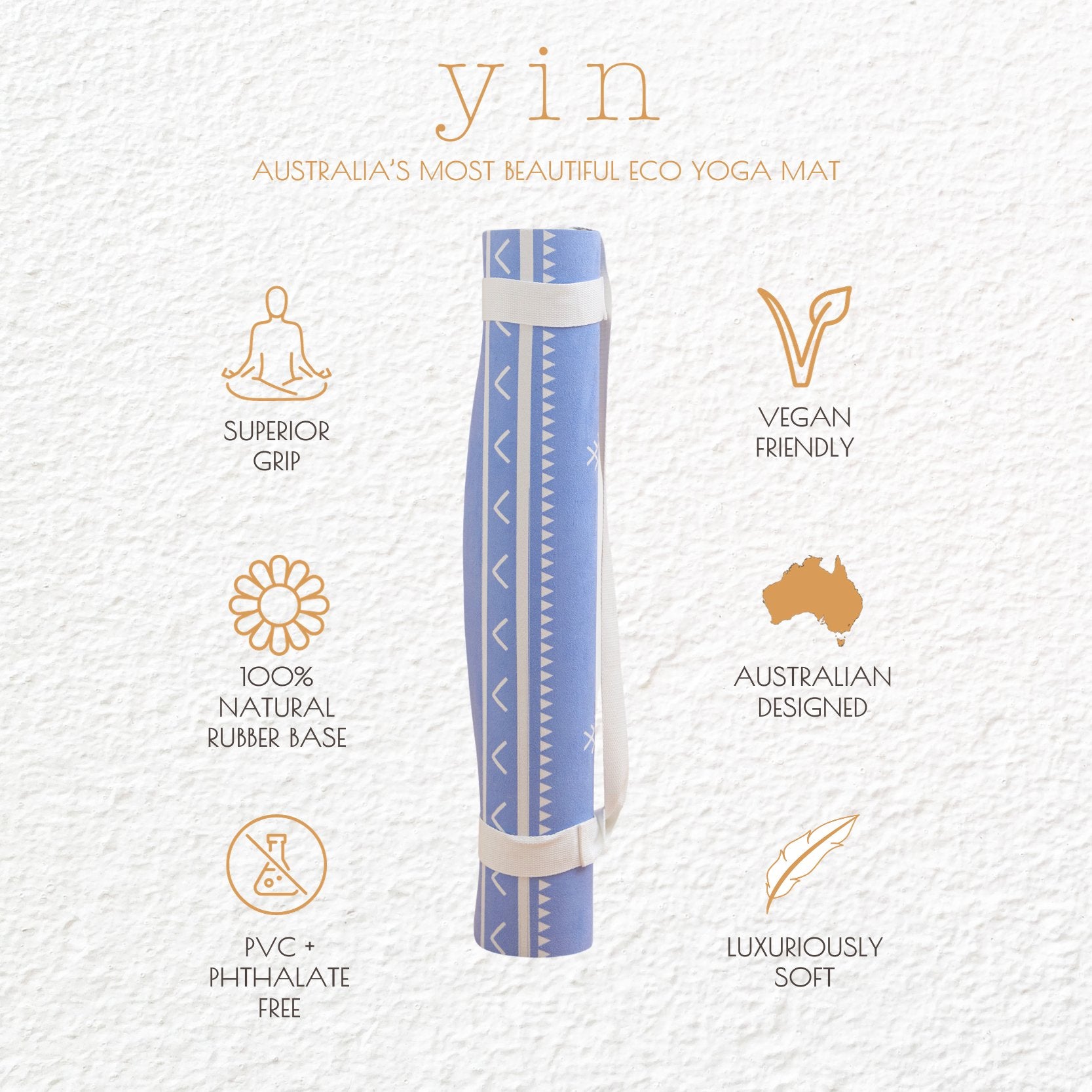 Essaouira Printed Yoga Mat - Yin Yoga Mats - Yoga Mats