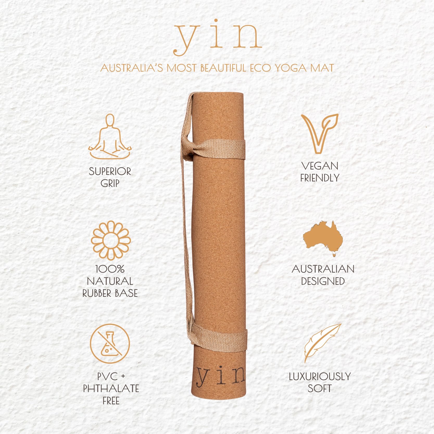 Men's Cork Yoga Mat - Yin Yoga Mats -
