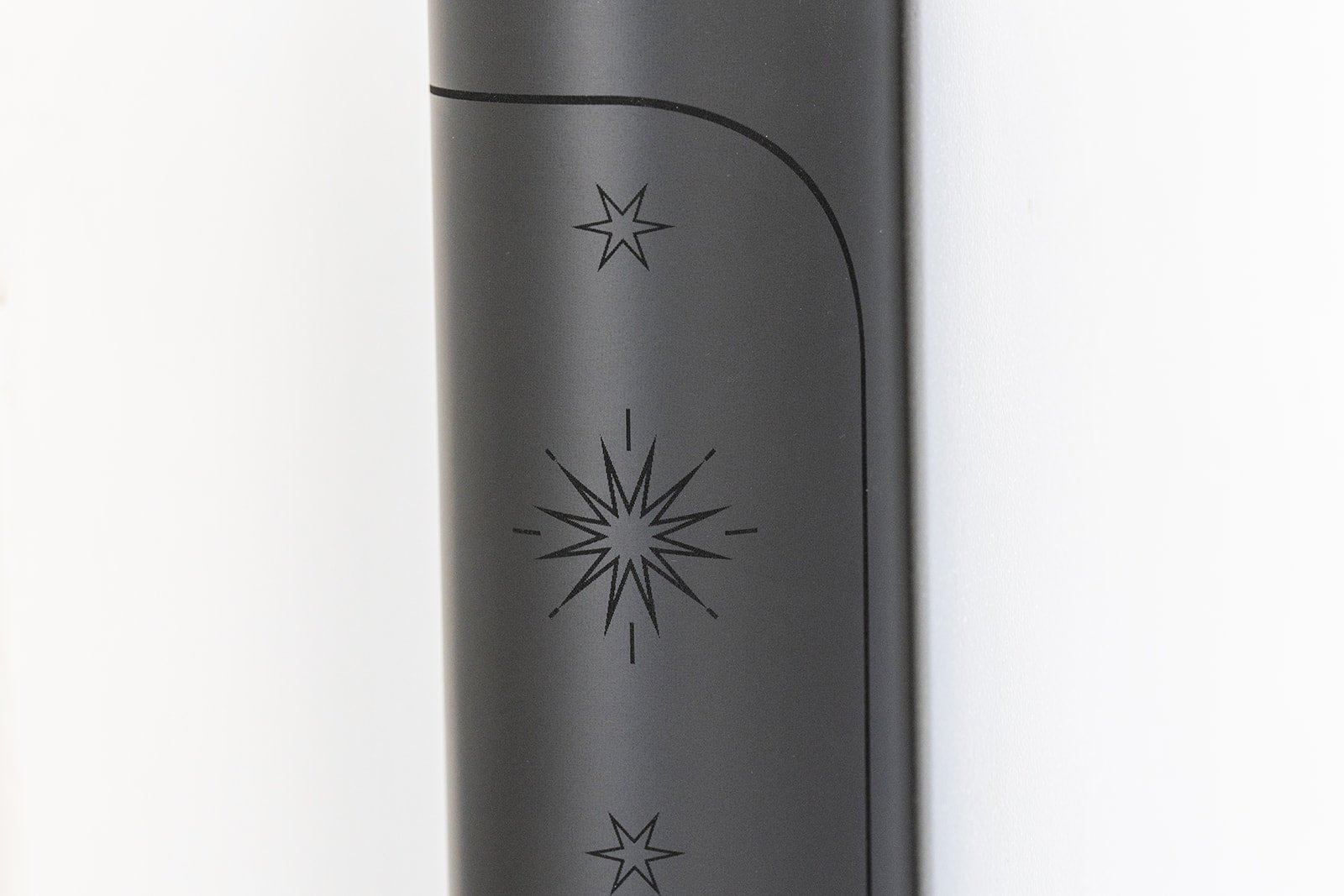 5mm Premium Yoga Mats - Black - Yin Yoga Mats - Printed Yoga Mat