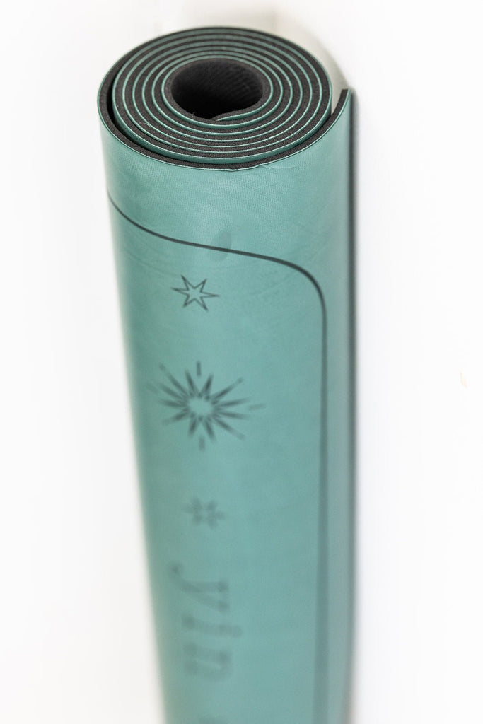 5mm Premium Yoga Mats - Fern Green - Yin Yoga Mats - Printed Yoga Mat