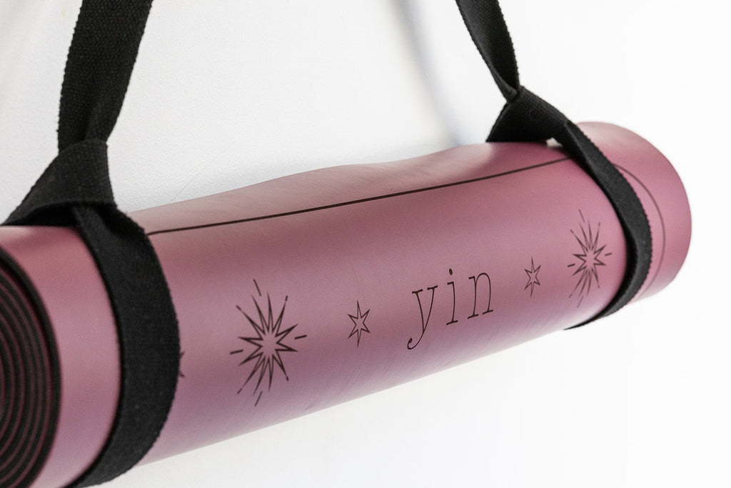 5mm Premium Yoga Mats - Mauve - Yin Yoga Mats - Printed Yoga Mat