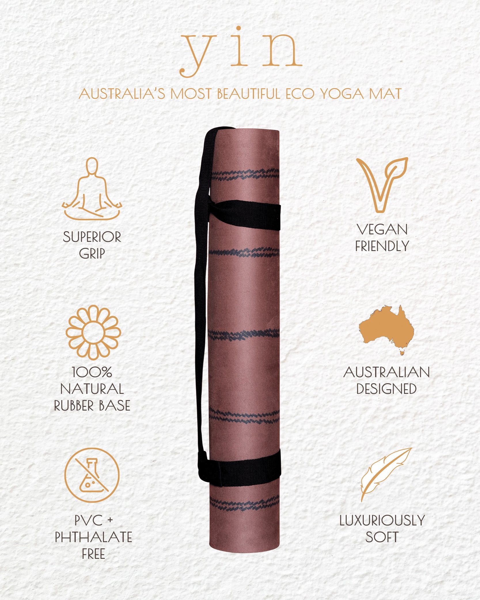 Beni Printed Yoga Mat - Yin Yoga Mats - Yoga Mats