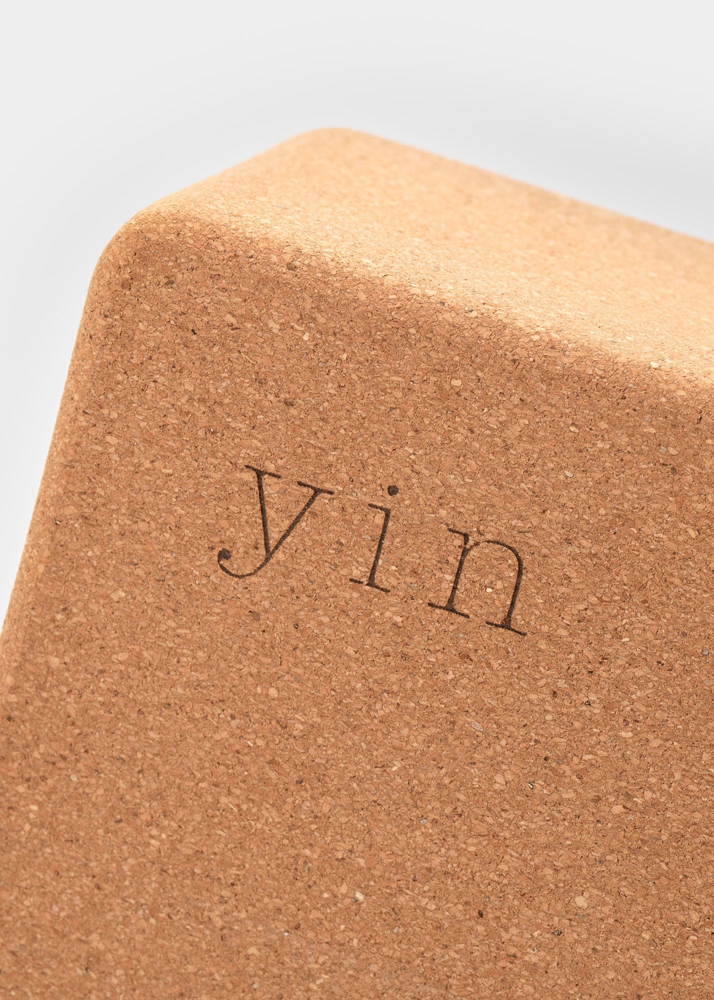 Cork Yoga Block Close up