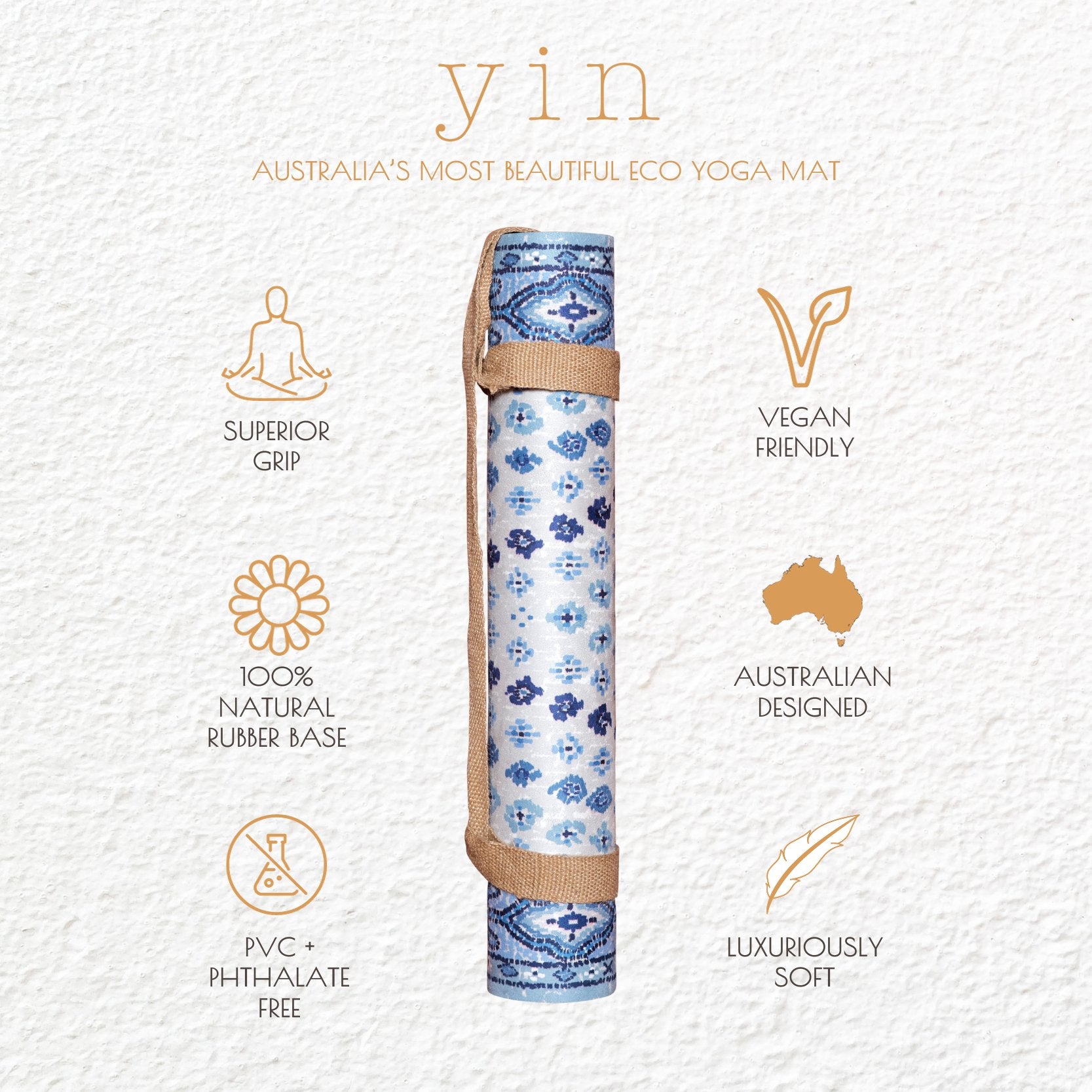Oushak Printed Yoga Mat - Yin Yoga Mats - Yoga Mats